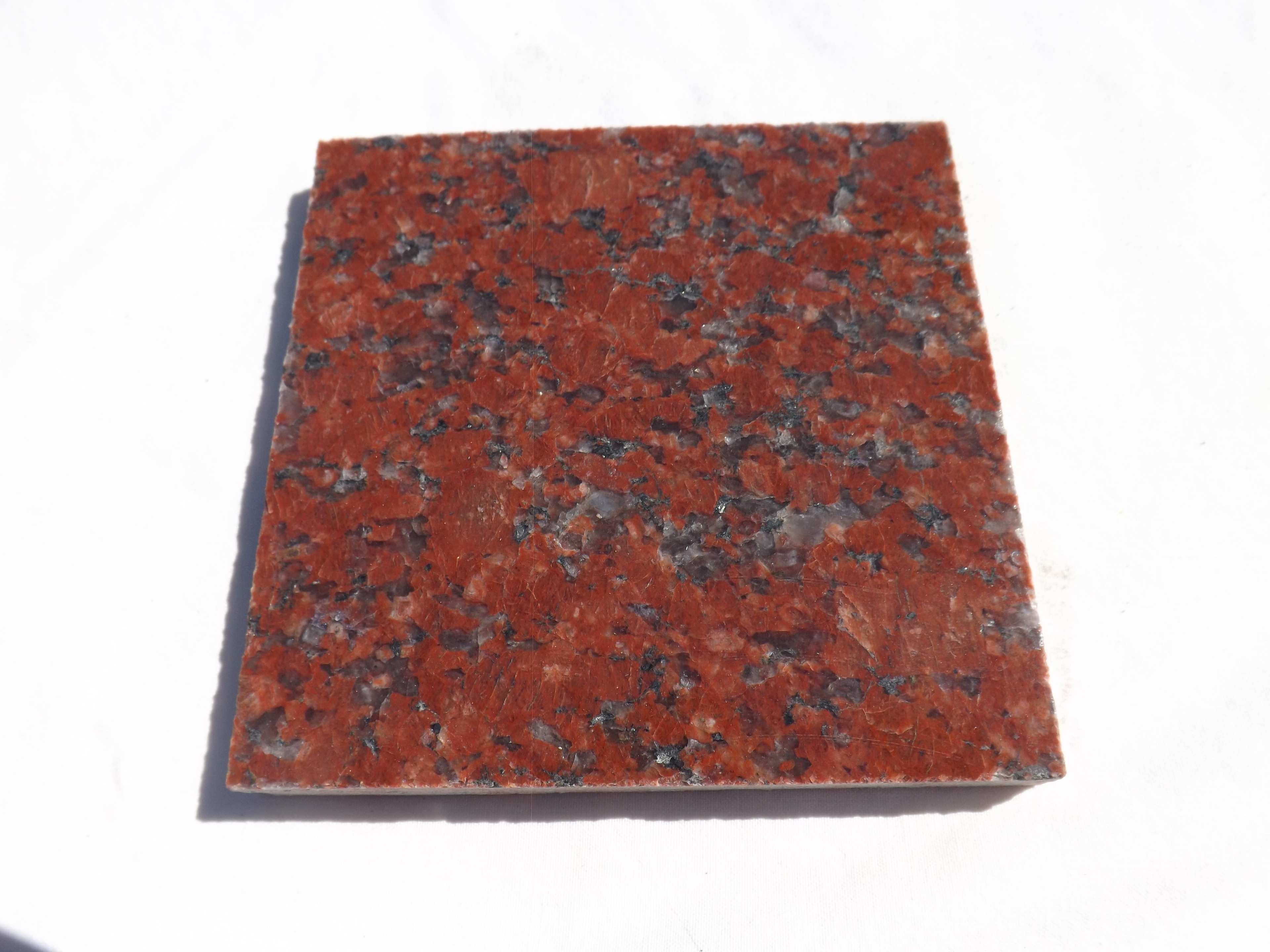 Ruby Red granite sample