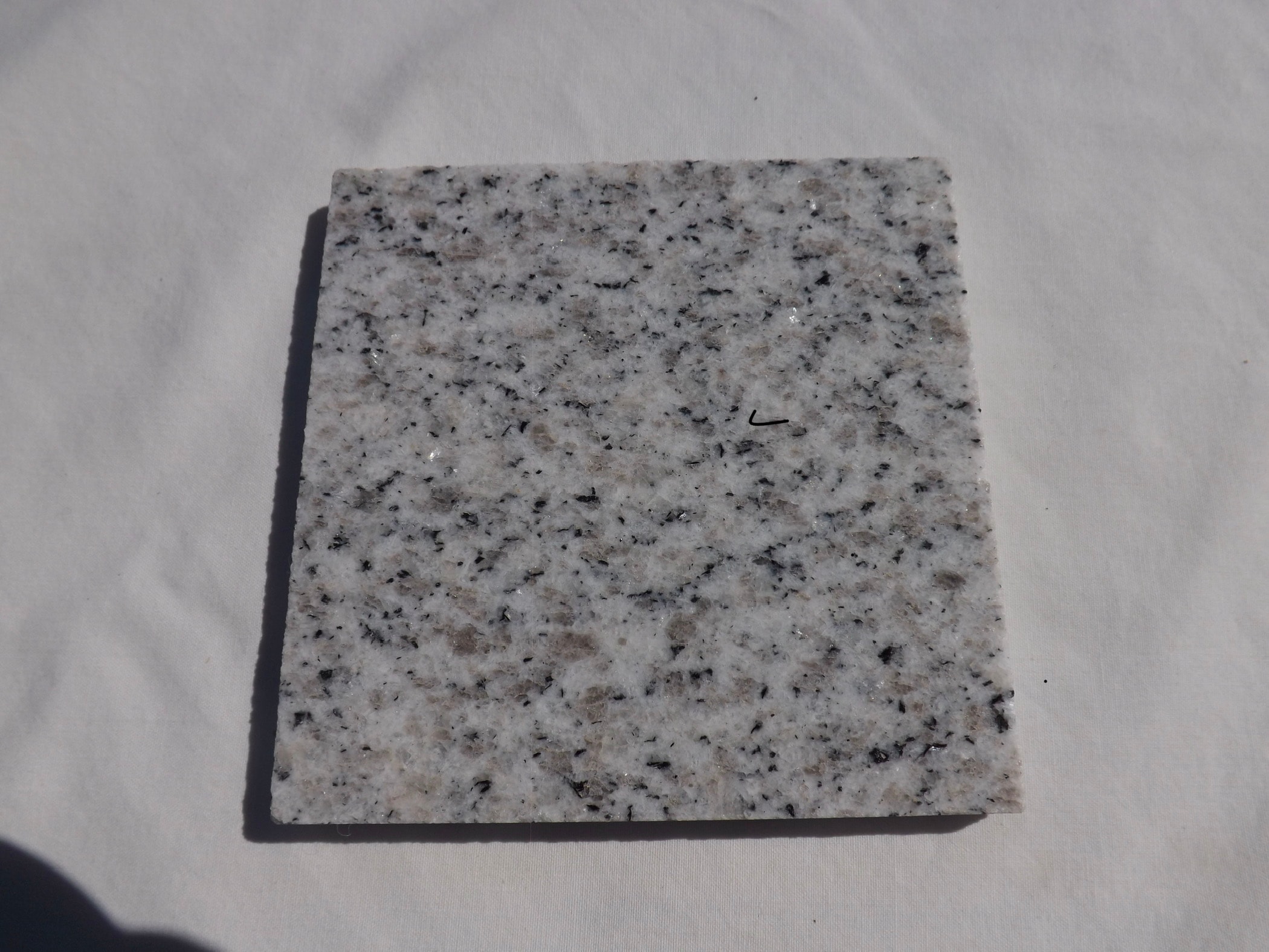 Snow White granite sample