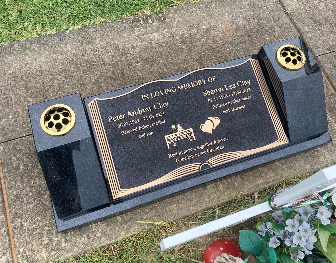 Custom memorial plaque example 21