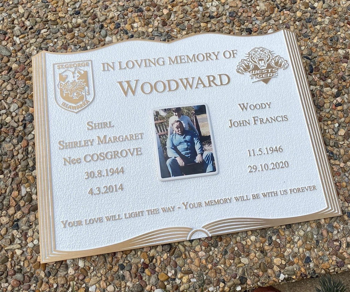 Custom memorial plaque example 24