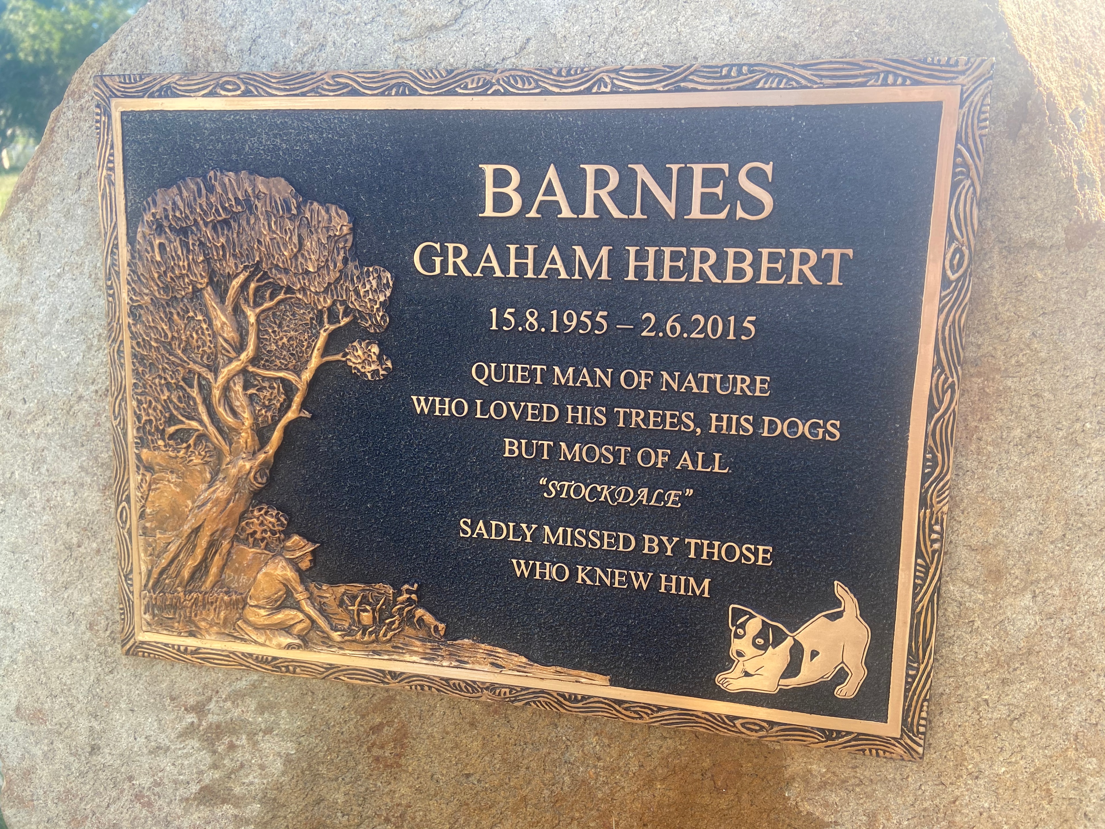 Custom memorial plaque example 27
