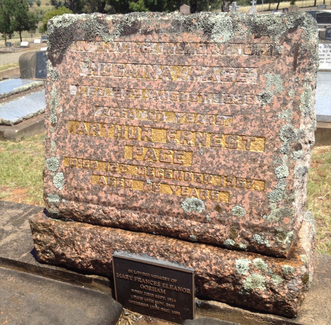 Memorial restoration example 9